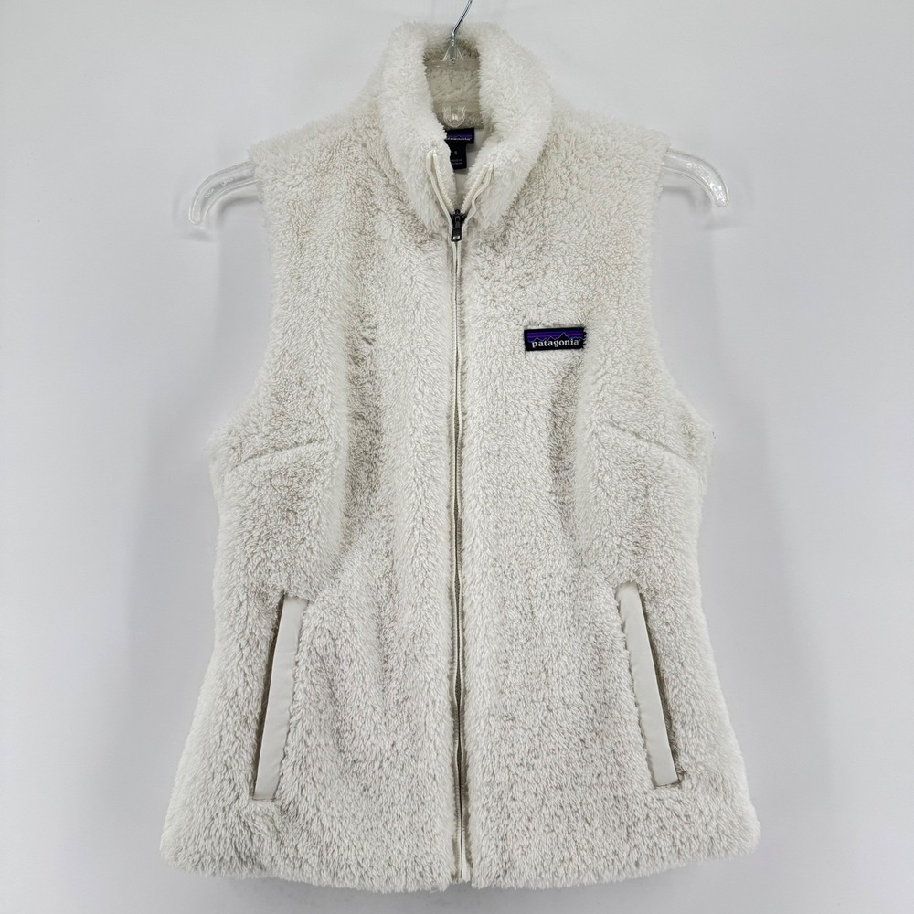 Patagonia Los Gatos Vest Birch White Womens Size Small Pockets Zip Up Outdoor